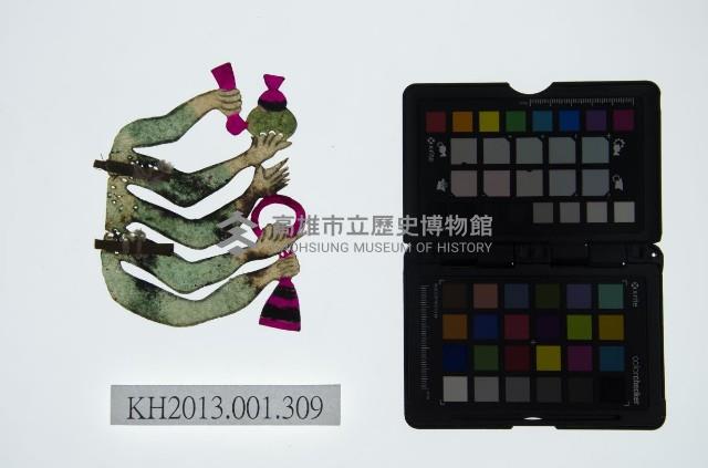 皮影戲道具-五臂怪藏品圖，第1張