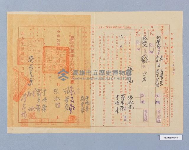 登錄號:KH2003.008.0419藏品圖，第1張