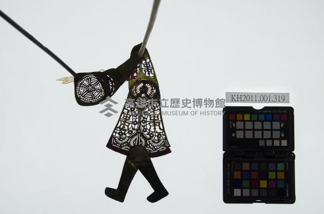 皮影戲簽桿立身偶-土地公（偶身）藏品圖，第1張