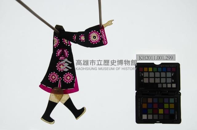 皮影戲簽桿立身偶-官爺（偶身）藏品圖，第1張