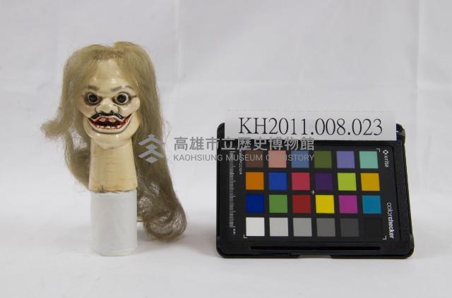 布袋戲偶-惡徒頭木偶頭藏品圖，第1張