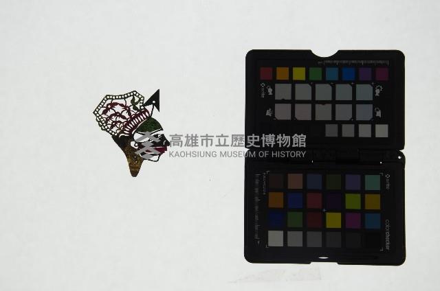 皮影戲偶頭-武淨藏品圖，第1張