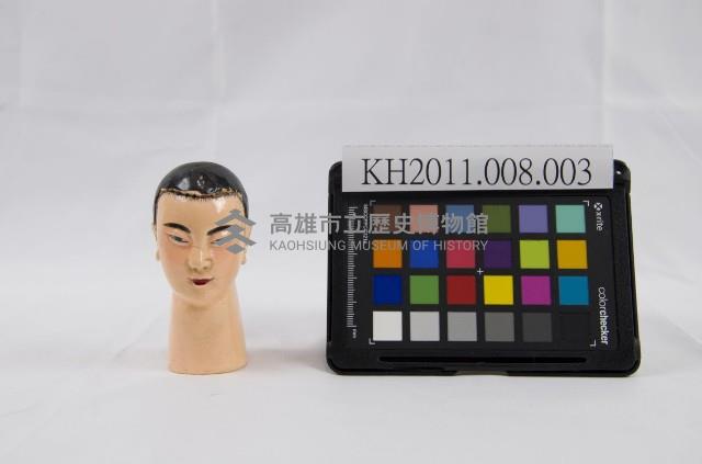 布袋戲偶-武將頭木偶頭藏品圖，第1張