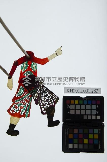 皮影戲簽桿立身偶-武將（偶身）藏品圖，第1張