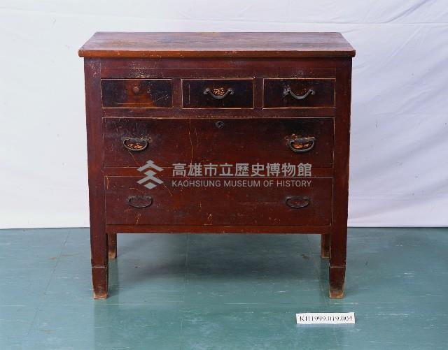 錐形方腳五斗櫃藏品圖，第1張