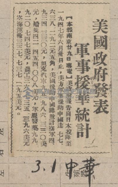 國際國內記事剪報集藏品圖，第173張