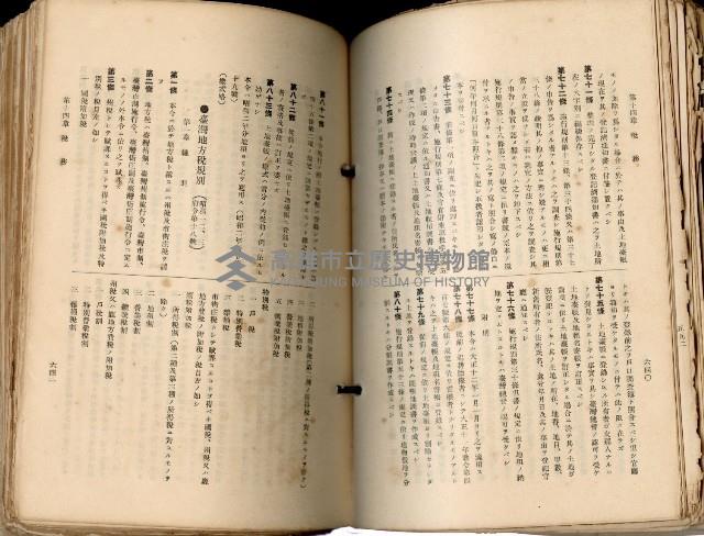 《高雄州市街庄例規輯覽》藏品圖，第366張