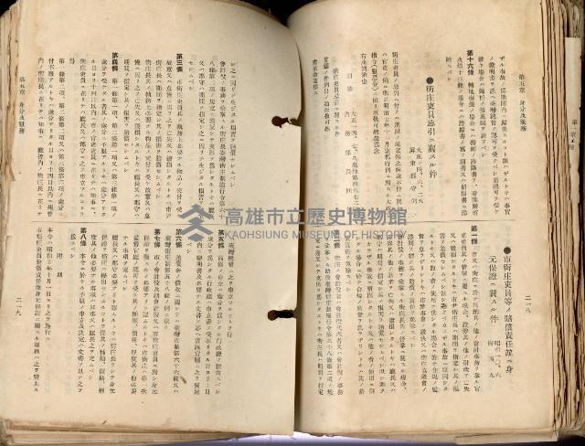 《高雄州市街庄例規輯覽》藏品圖，第146張