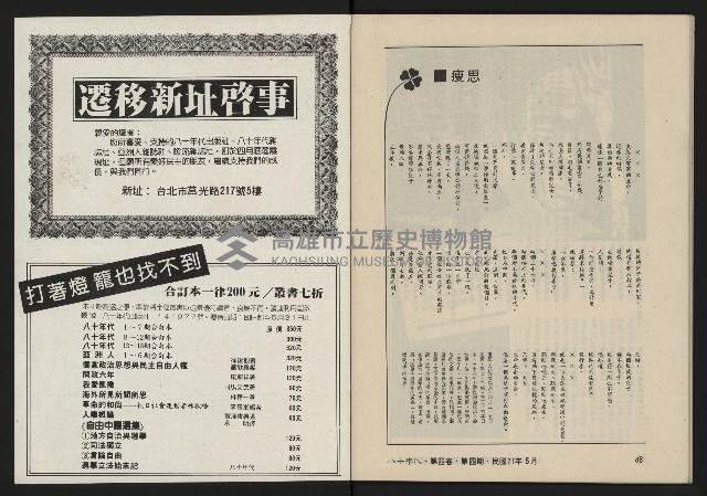 《八十年代月刊NO.22》藏品圖，第46張