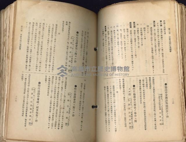 《高雄州市街庄例規輯覽》藏品圖，第156張