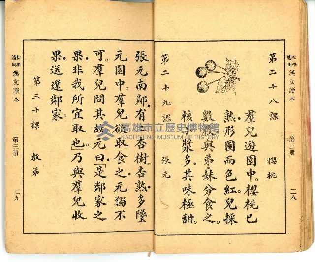 《初學必需 漢文讀本 第三冊》藏品圖，第18張
