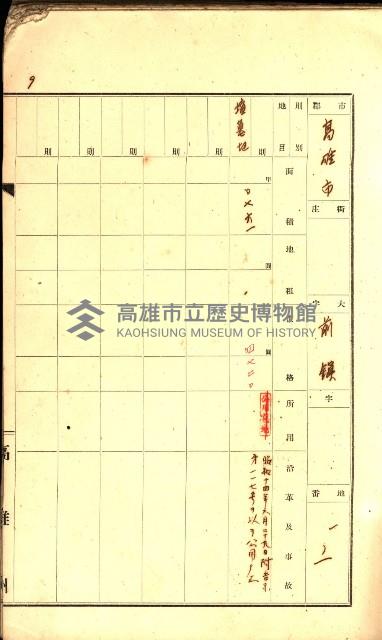 州有墓地臺帳（高雄市）藏品圖，第17張