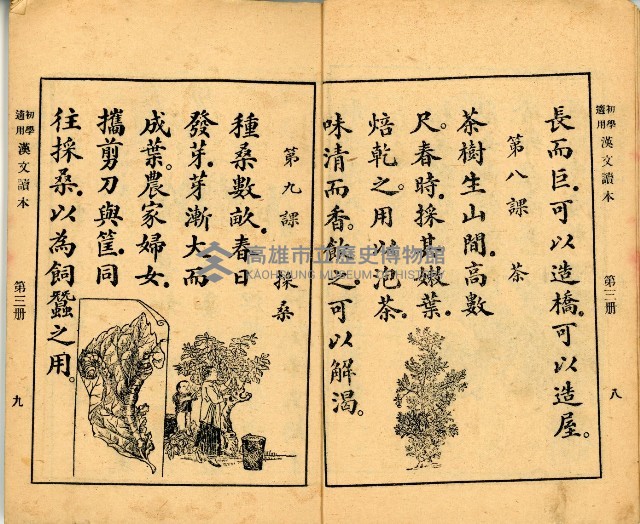 《初學必需 漢文讀本 第三冊》藏品圖，第8張