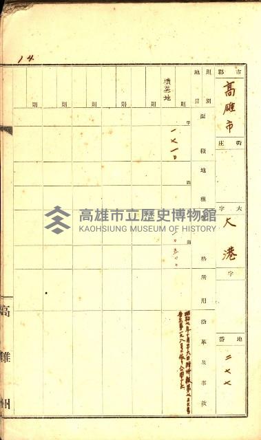 州有墓地臺帳（高雄市）藏品圖，第23張