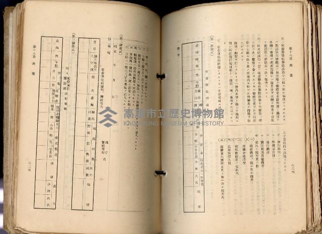 《高雄州市街庄例規輯覽》藏品圖，第462張
