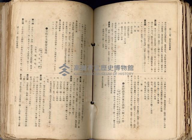 《高雄州市街庄例規輯覽》藏品圖，第442張