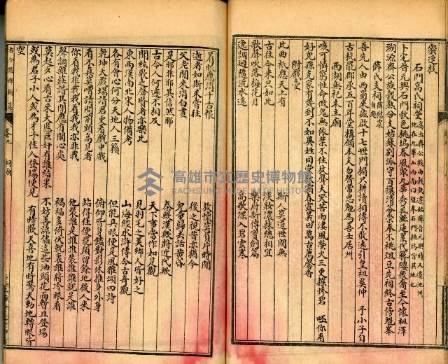 《古今楹聯類纂 第九卷》藏品圖，第44張