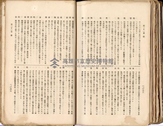 《高雄州市街庄例規輯覽》藏品圖，第572張