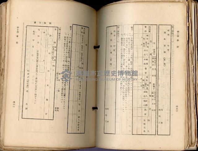 《高雄州市街庄例規輯覽》藏品圖，第272張