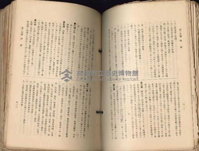 《高雄州市街庄例規輯覽》藏品圖，第352張