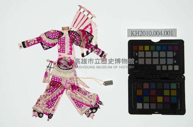 陝西皮影戲偶：武旦（女將）藏品圖，第3張