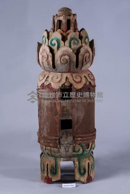 彩繪圓雕垂花（一對）藏品圖，第3張