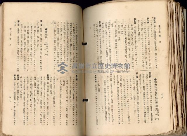 《高雄州市街庄例規輯覽》藏品圖，第510張