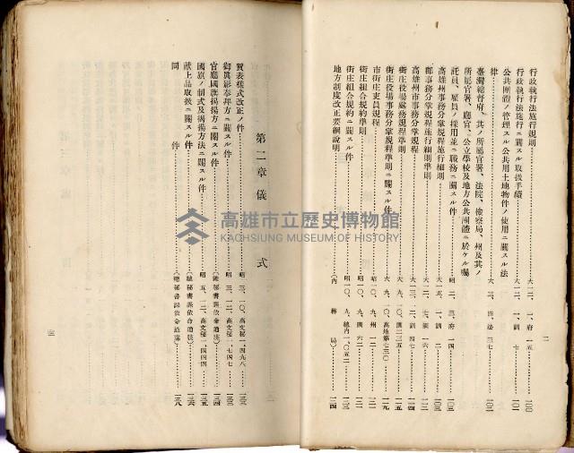 《高雄州市街庄例規輯覽》藏品圖，第10張