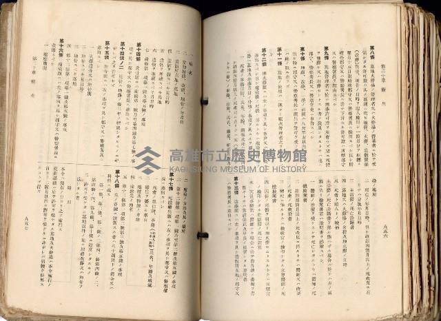 《高雄州市街庄例規輯覽》藏品圖，第530張