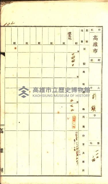 州有墓地臺帳（高雄市）藏品圖，第22張