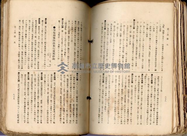《高雄州市街庄例規輯覽》藏品圖，第491張