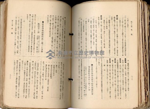 《高雄州市街庄例規輯覽》藏品圖，第461張
