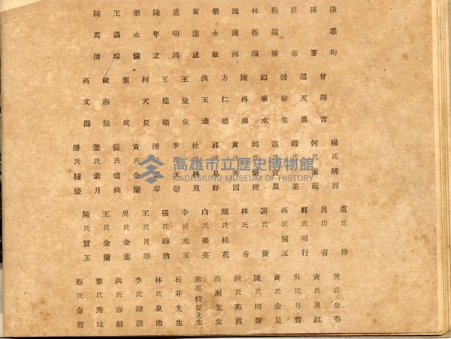 高雄市平和公學校卒業記念帖藏品圖，第11張