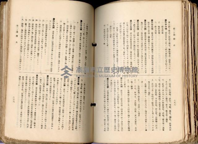 《高雄州市街庄例規輯覽》藏品圖，第501張