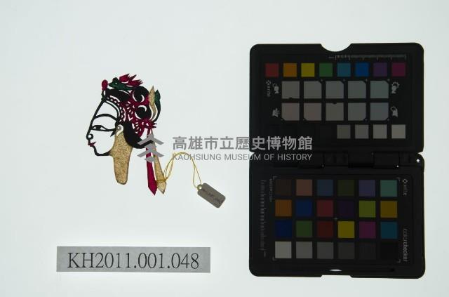 皮影戲偶全身女騎-道姑騎梅花鹿藏品圖，第2張