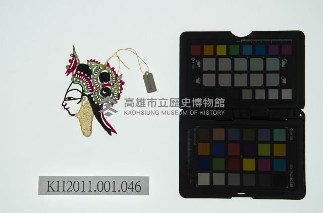 皮影戲偶全身女騎-道姑騎禽鳥藏品圖，第2張