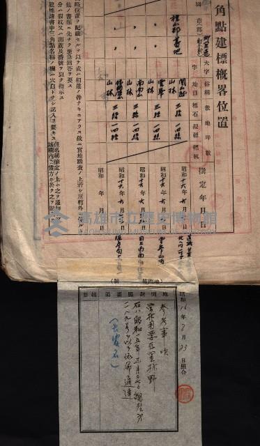 陸地測量標石敷地關係書類藏品圖，第37張