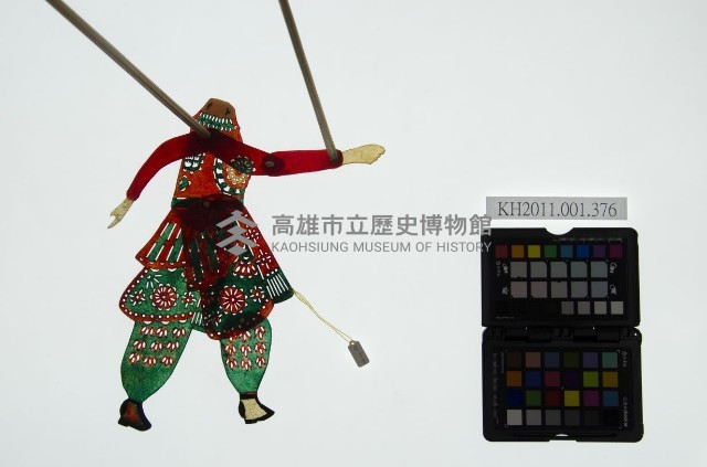 皮影戲簽桿立身偶-女將（偶身）藏品圖，第2張