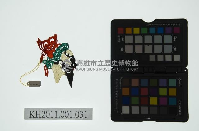 皮影戲偶全身男騎-老武淨騎梅花鹿藏品圖，第2張