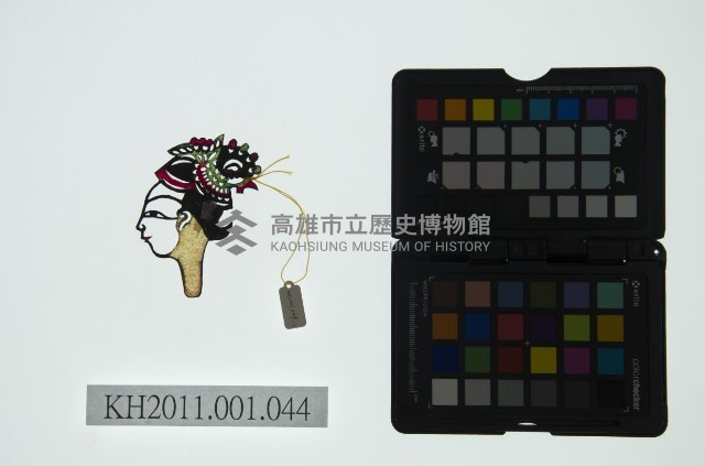 皮影戲偶全身女騎-道姑騎禽鳥藏品圖，第2張