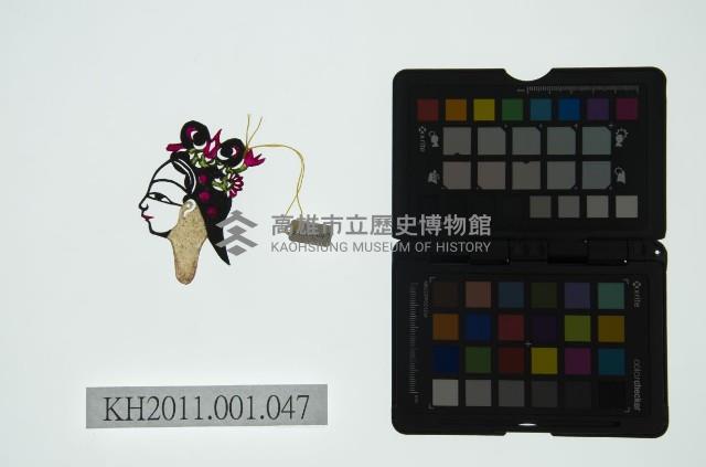 皮影戲偶全身女騎-道姑騎禽鳥藏品圖，第2張