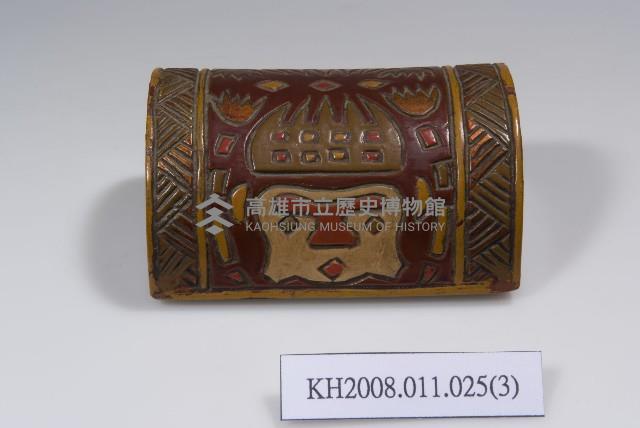 雕刻彩繪原住民獨木舟型置物盒藏品圖，第1張