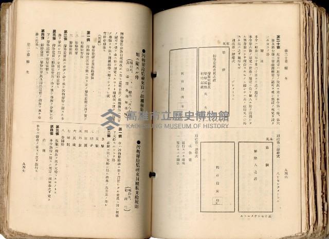 《高雄州市街庄例規輯覽》藏品圖，第525張