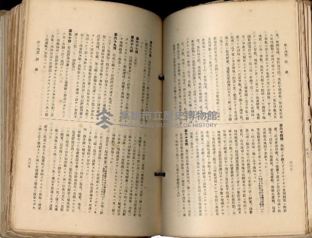 《高雄州市街庄例規輯覽》藏品圖，第365張