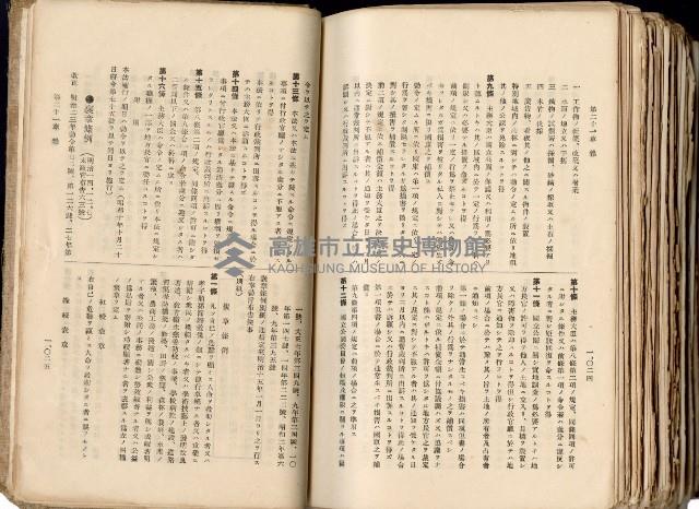 《高雄州市街庄例規輯覽》藏品圖，第565張