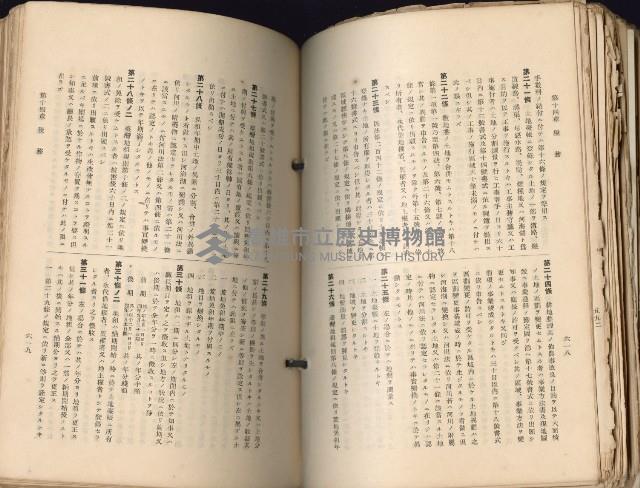 《高雄州市街庄例規輯覽》藏品圖，第355張