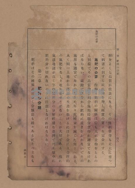 《補習學校農業教科書土壤肥料篇》藏品圖，第55張