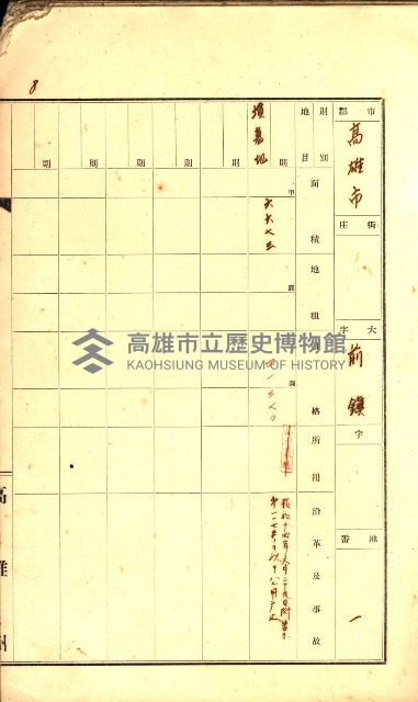州有墓地臺帳（高雄市）藏品圖，第16張