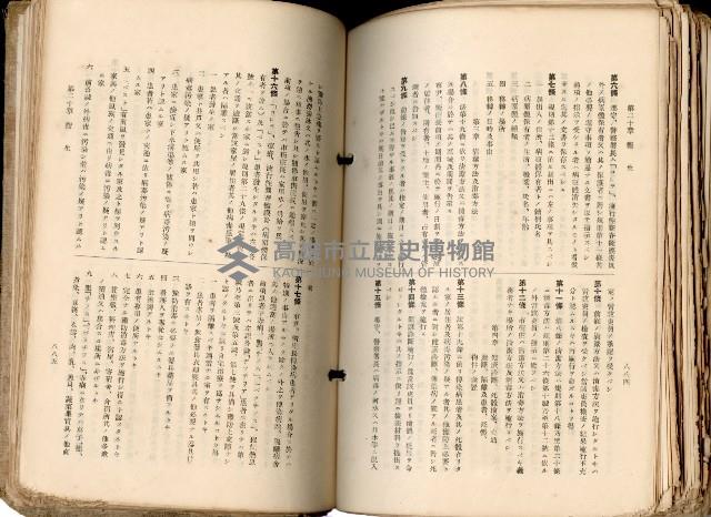 《高雄州市街庄例規輯覽》藏品圖，第494張