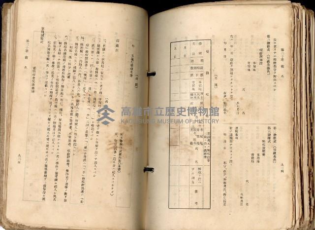 《高雄州市街庄例規輯覽》藏品圖，第514張